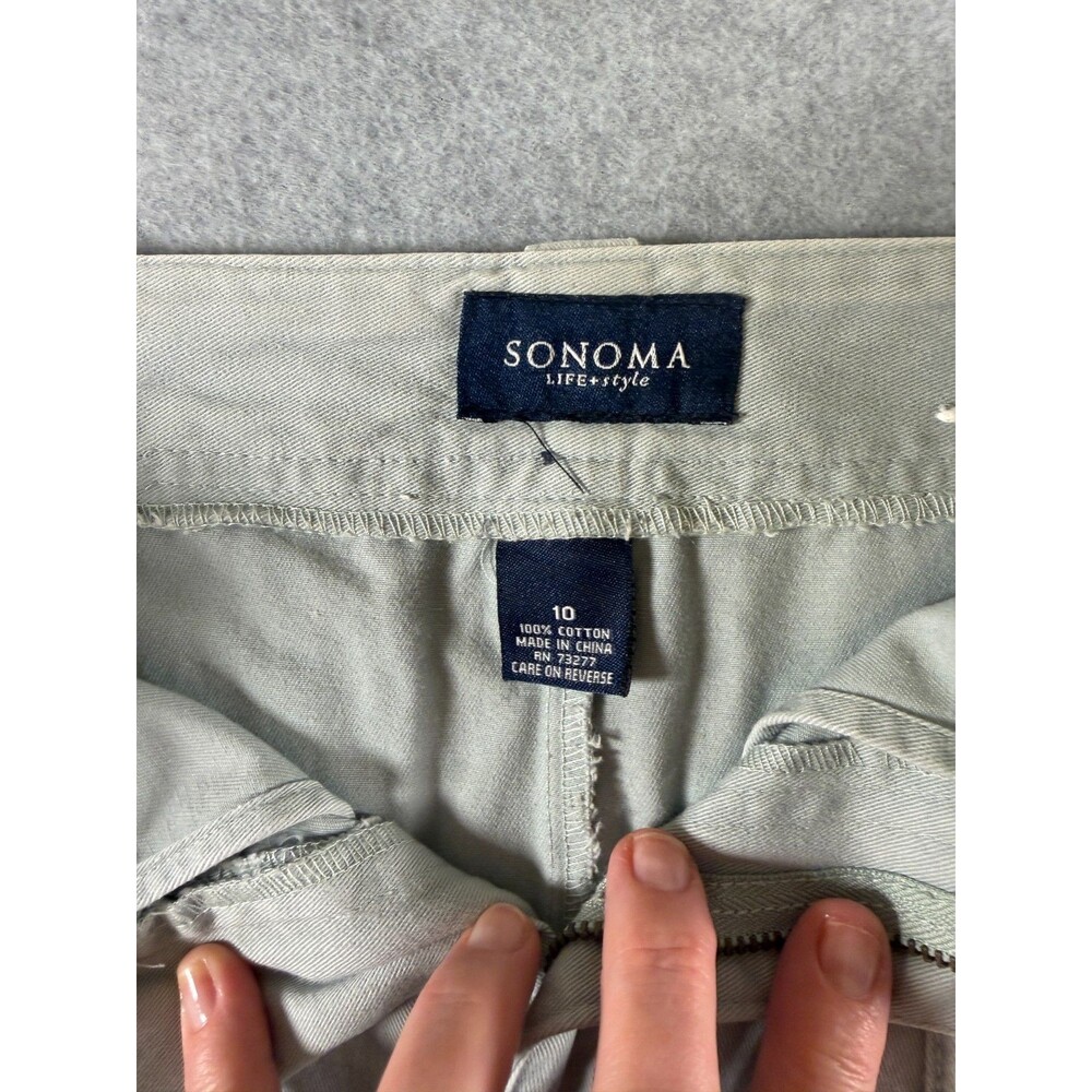 Sonoma Lifestyles Green Skort w/Tie Sides - Size 10 Sport Athleisure Wear SKU128 - Picture 3 of 10